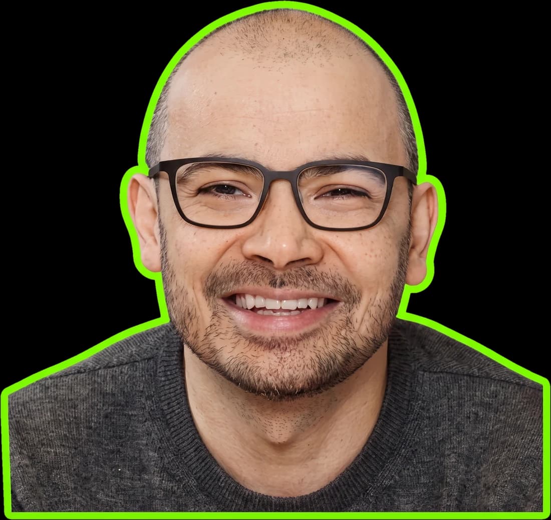 Demis Hassabis'in gülümseyen portresi